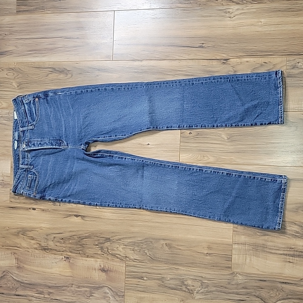 Old Navy Kicker Boot Cut High Rise Button Fly Jeans - Picture 3 of 12